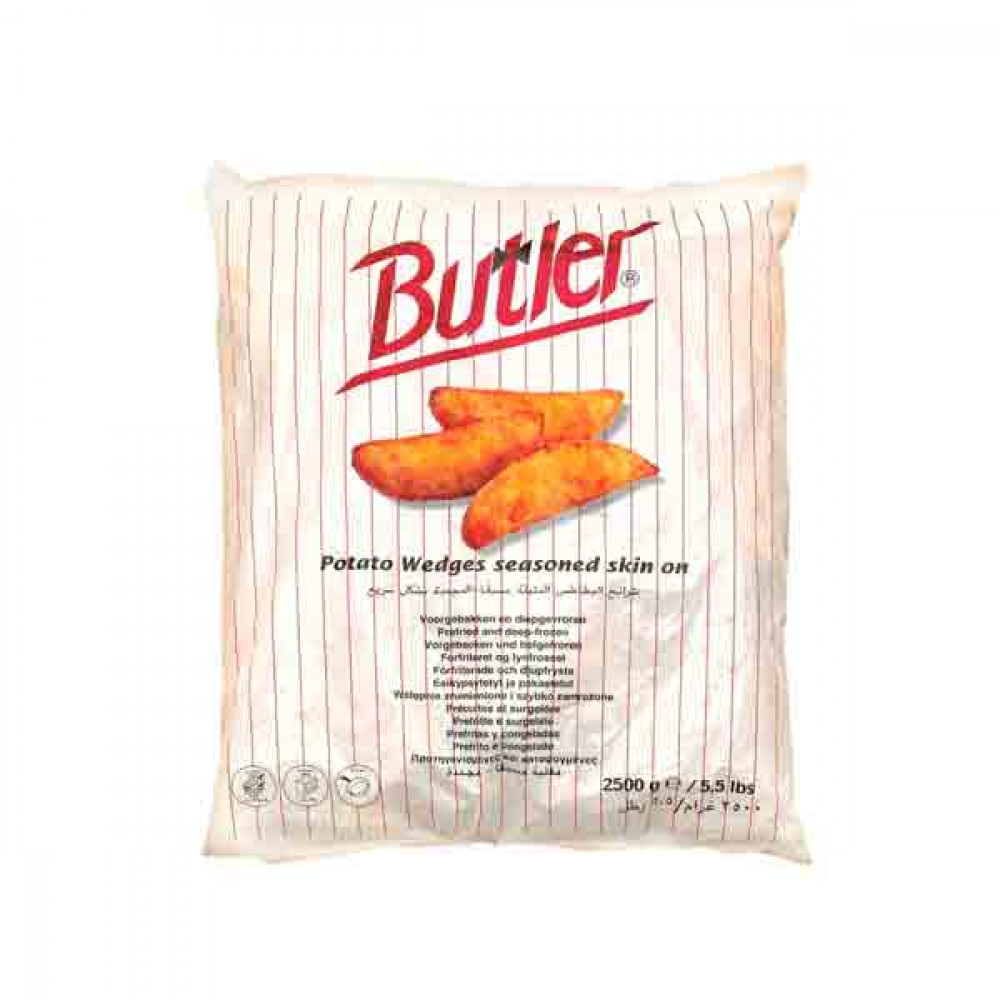 Butler Seasoned Potato Wedges 2.5Kg  Butler Seasoned Potato Wedges 2.5Kg