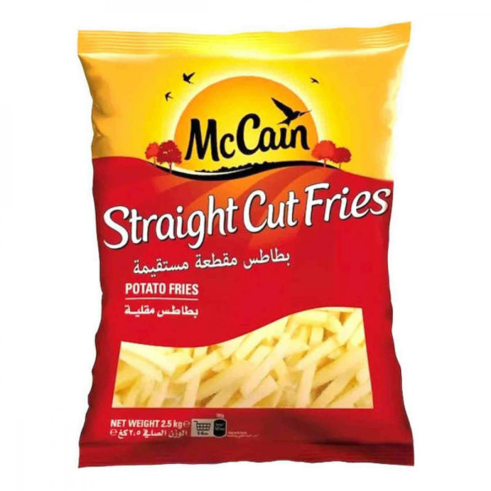 McCain Straight Cut Fries Potato Fries 2.5Kg  McCain Straight Cut Fries Potato Fries 2.5Kg