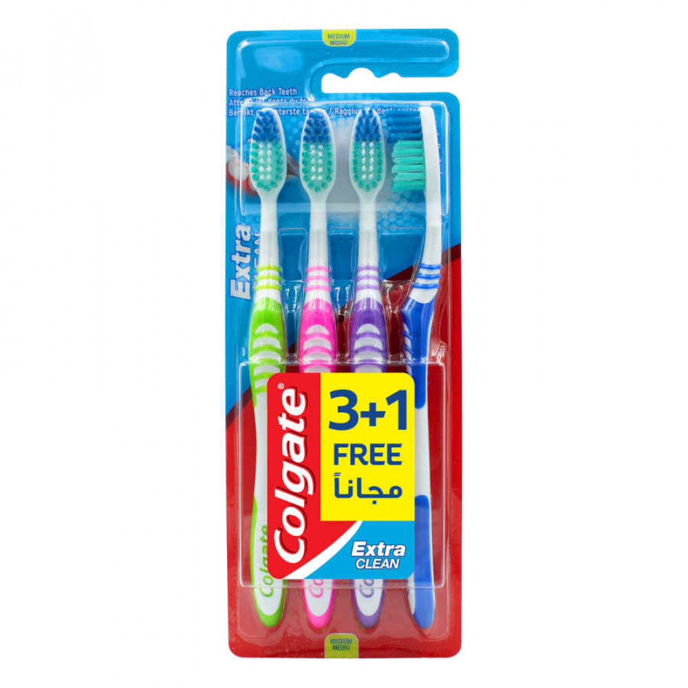 Colgate Toothbrush Extra Clean 3 + 1 Free  Colgate Toothbrush Extra Clean 3 + 1 Free