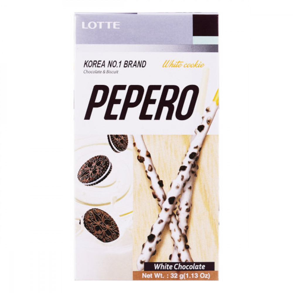 Lotte Pepero White Chocolate Cookies 256gm 