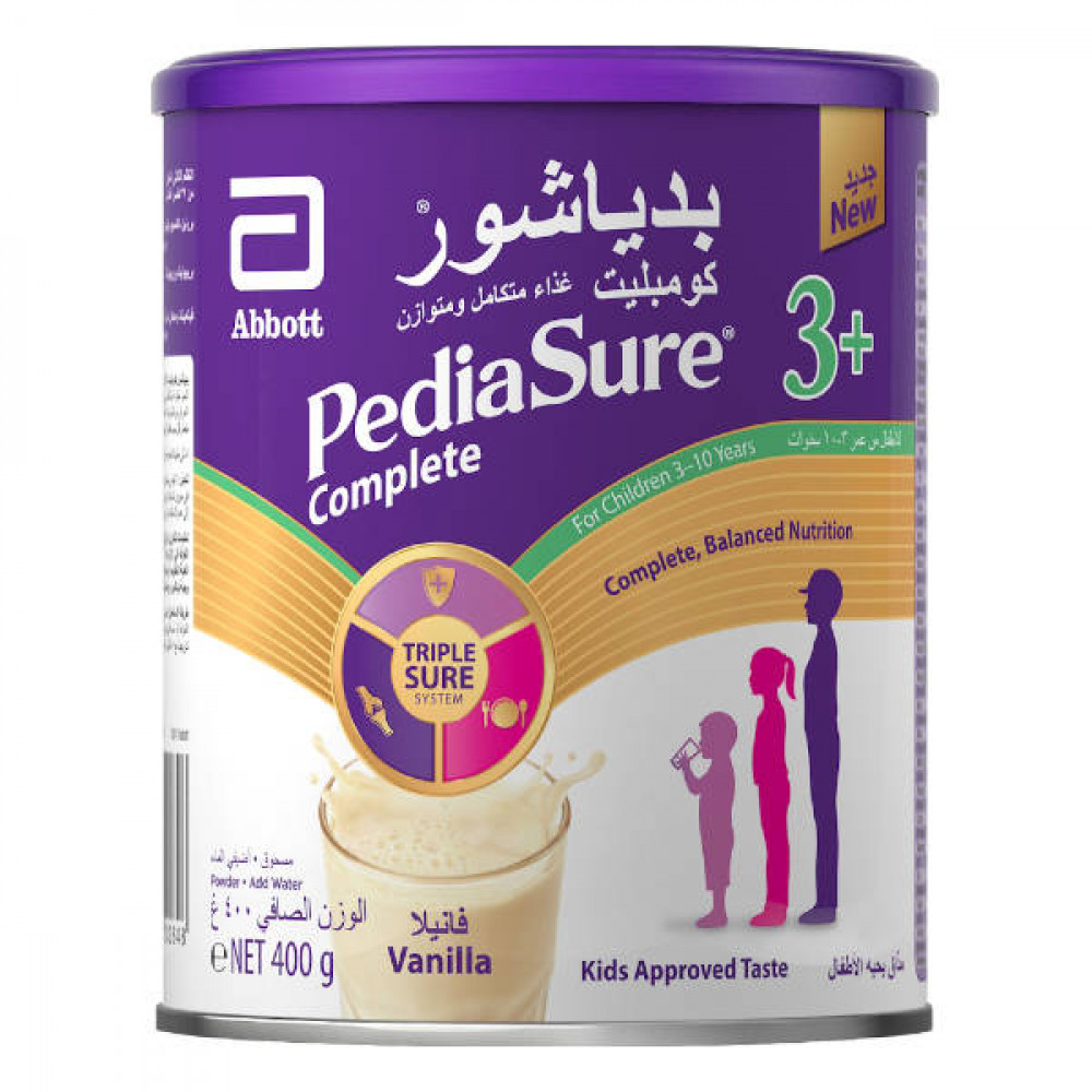 Pediasure Complete Nutrition Formula 3+ Vanilla 400gm  Pediasure Complete Nutrition Formula 3+ Vanilla 400gm
