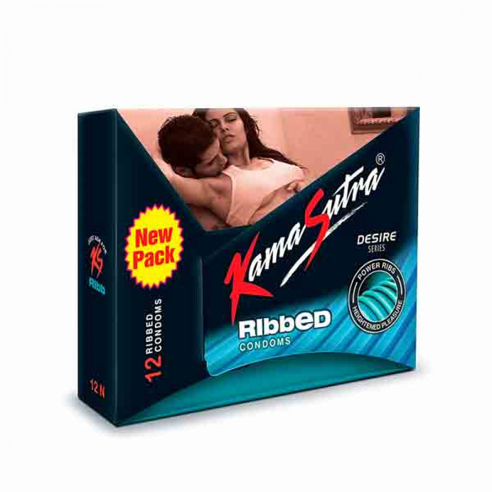 Kamasutra Condoms Ribbed 12s  Kamasutra Condoms Ribbed 12s