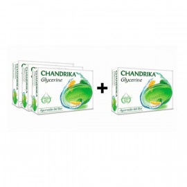 Chandrika Glycerine Bath Soap 125gm 3+1