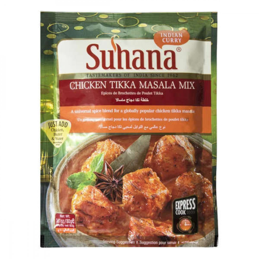 Suhana Chicken Tikka Masala Mix 80gm  Suhana Chicken Tikka Masala Mix 80gm