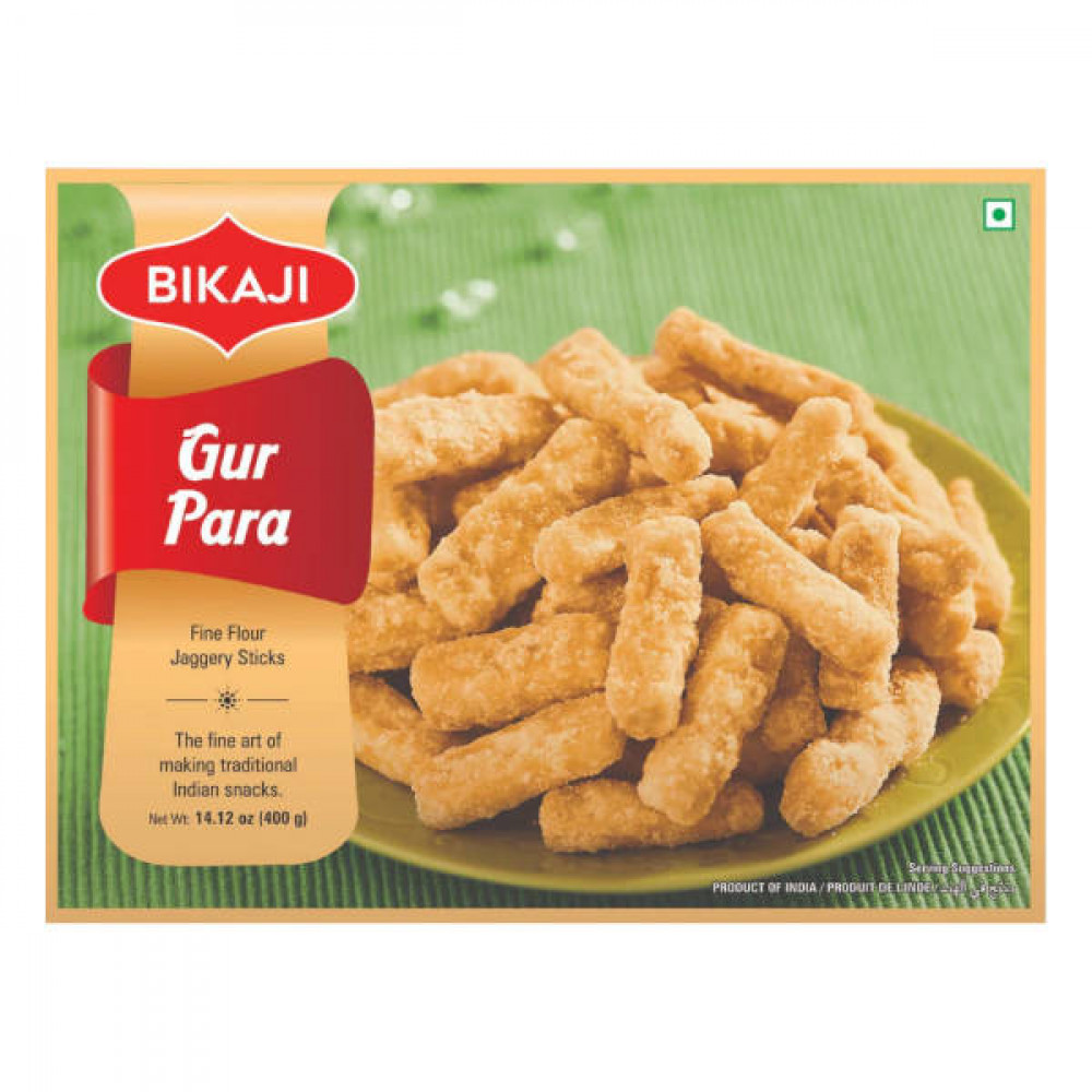 Bikaji Gurpara Jaggery Flour Sticks 400gm 