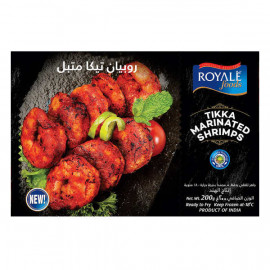 Royale Foods Frozen Tikka Marinated Shrimps 200gm