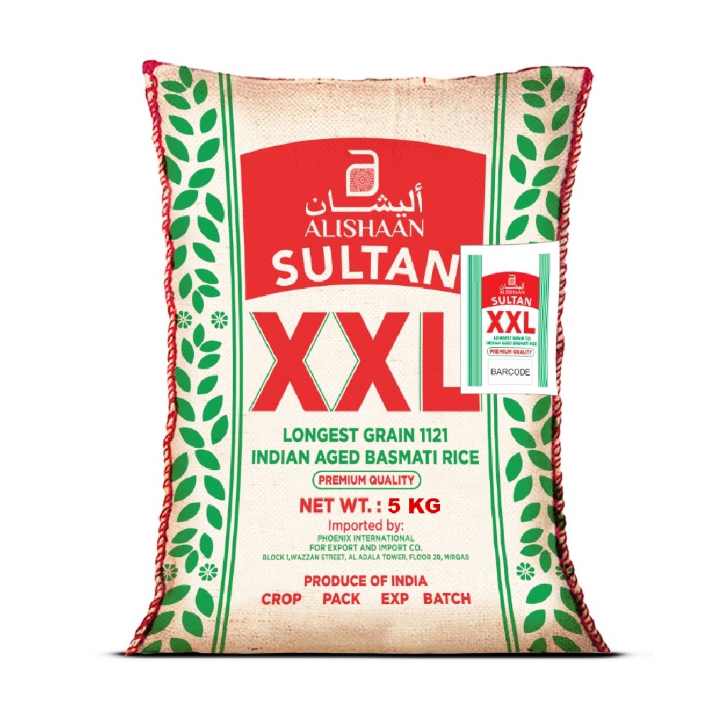 Alishaan Sultan Xxl Basmati 5 Kg