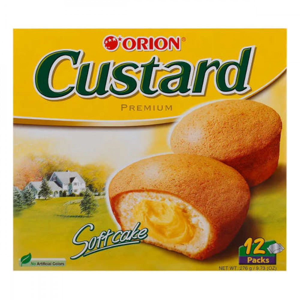 Orion Custard Premium Soft Cake 276gm  Orion Custard Premium Soft Cake 276gm