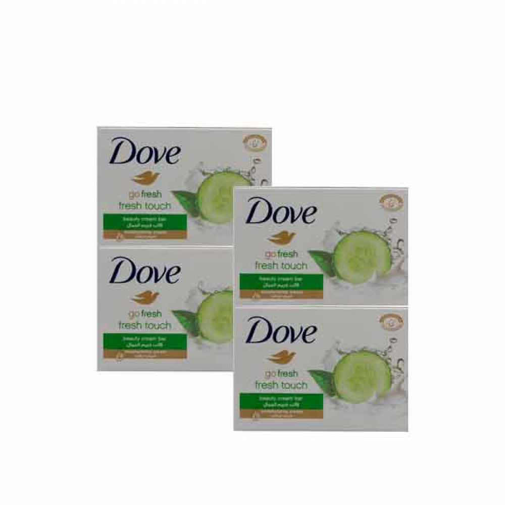Dove Beauty Cream Bar Fresh Touch 4 x 135gm  Dove Beauty Cream Bar Fresh Touch 4 x 135gm