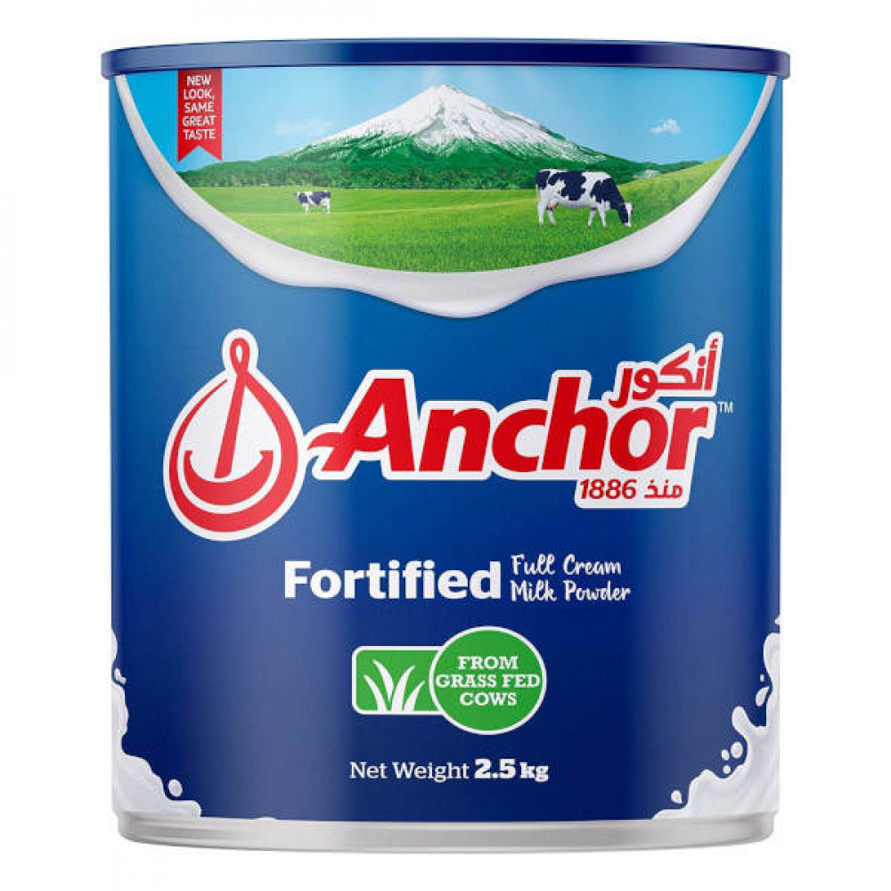 Anchor Fortified Full Cream Milk Powder 2.5Kg  Anchor Fortified Full Cream Milk Powder 2.5Kg