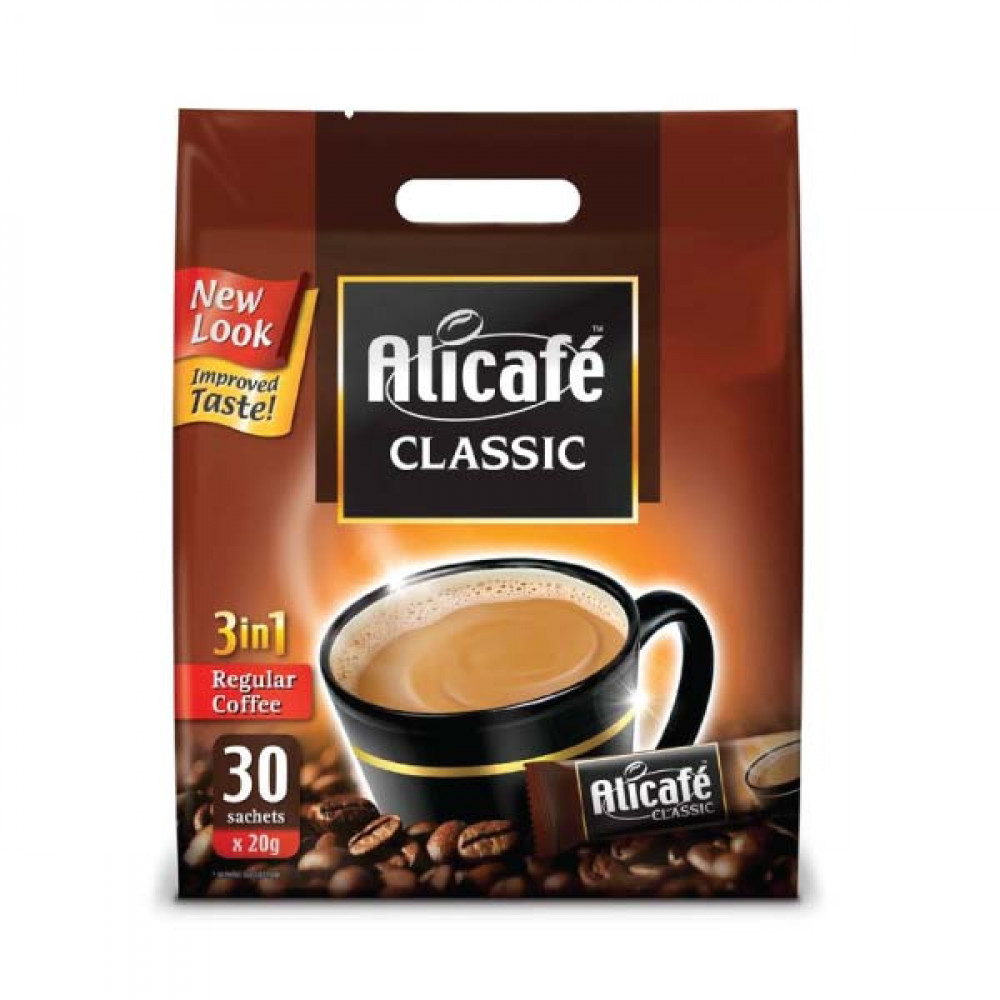 Alicafe Classic Regular 3 in 1 Coffee Mix 30 x 20gm  Alicafe Classic Regular 3 in 1 Coffee Mix 30 x 20gm