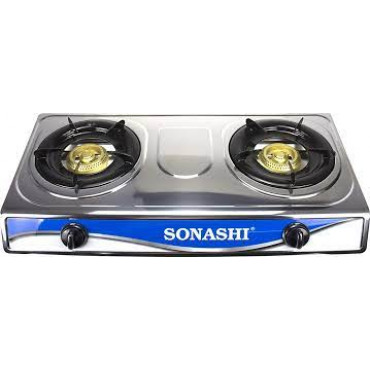 Sonashi Sgb-208S 2 Burners Steel Gas Stove