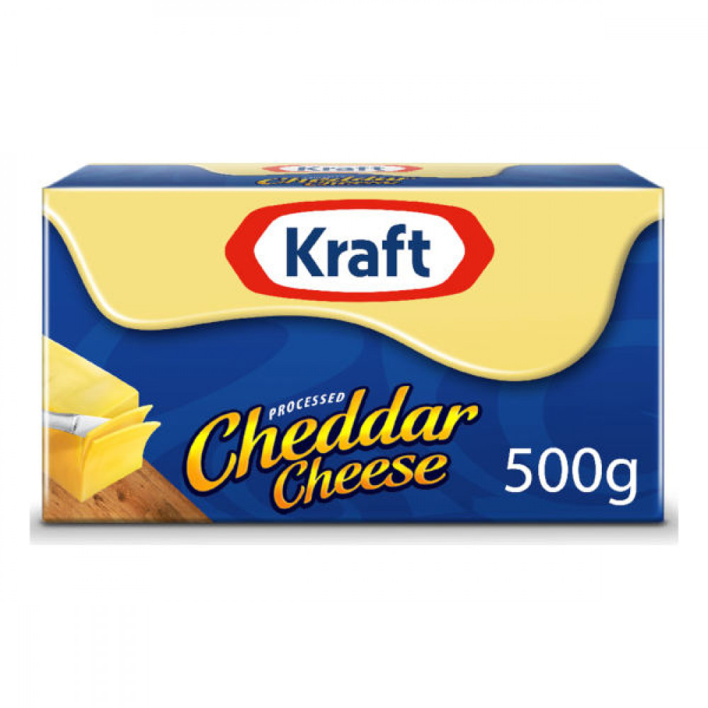 Kraft Processed Cheddar Cheese 500gm  Kraft Processed Cheddar Cheese 500gm