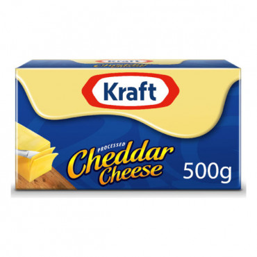 Kraft Processed Cheddar Cheese 500gm 